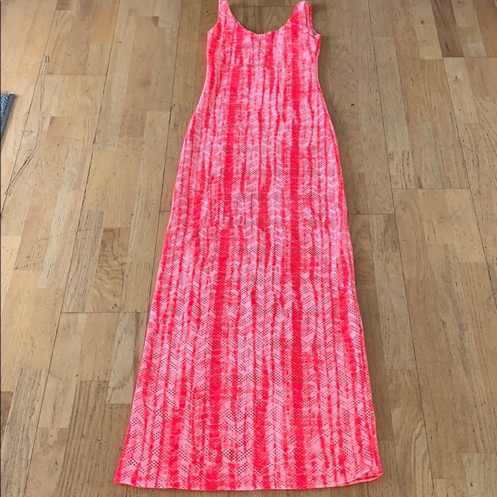 Tank Maxi Dress Mesh Coverup